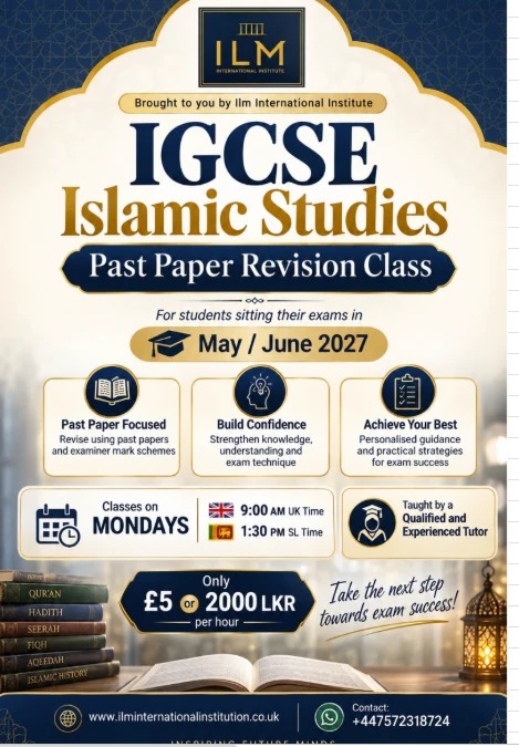 IGCSE Islamic Studies – Past Paper Revision